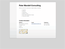 Tablet Screenshot of petermandell.com